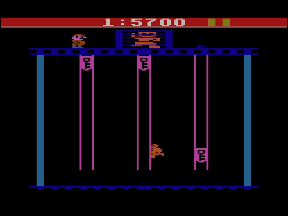 Gameplay of Donkey Kong Junior for Atari 2600